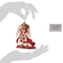 Red Angel Holding 2 Cardinals Ornament - Jim Shore