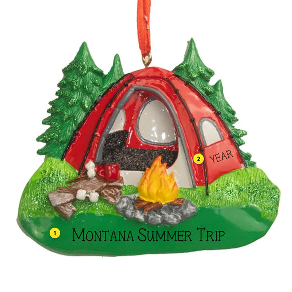 tent personalized Personalized Camping Tent Ornament