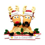 Personalized Reindeer Couple Table Top Decoration