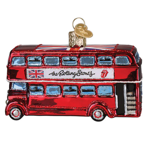 The Rolling Stones British Bus Ornament - Old World Christmas