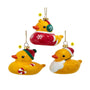 Christmas Rubber Duck Ornament D4614A Sweater D4614B Candy Cane D4614C Santa