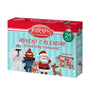 Rudolph the Red-Nosed Reindeer Advent Calendar box with Rudolph, Santa, Bumble, Yukon Cornelius, and Clarice artwork on the front.