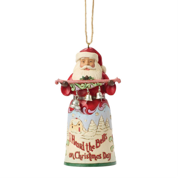 Santa I Heard The Bells Ornament - Jim Shore