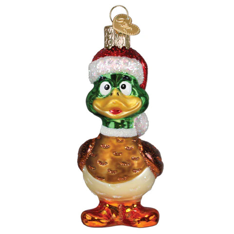 Silly Santa Duck Ornament- Old World Christmas