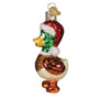 Silly Santa Duck Ornament- Old World Christmas