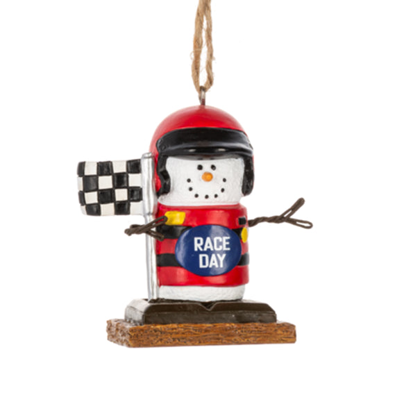 Smores Racecar Driver Ornament MX191920