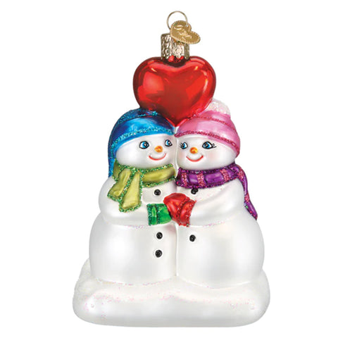 Snow Couple's First Christmas Ornament - Old World Christmas 24237