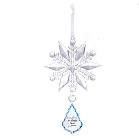 Kiss Snowflake Ornament Clear