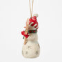 Snowman Holding Peace & Joy Sign Ornament - Jim Shore