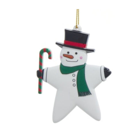 Snowman Star Ornament