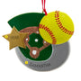 Personalized Softball Star Ornament