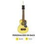 Personalized Spanish floral guitar ornament with name and year added on the back