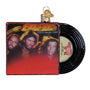  ornament with a vinyl record design featuring the Bee Gees on a white background