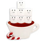 Personalized Hot Chocolate Family of 7 Ornament