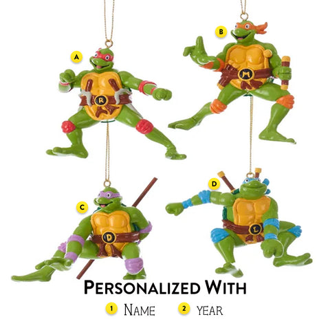 Personalized Teenage Mutant Ninja Turtles© Blow Mold Ornament