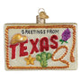 State of Texas Postcard Ornament - Old World Christmas 