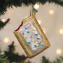 Toaster Pastry Ornament with Frosting and Sprinkles