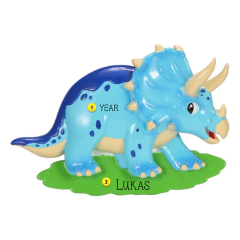 Personalized Triceratops Ornament OR2698
