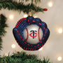 Minnesota Twins Baseball Mitt Ornament - Old World Christmas