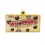 Glass WHOPPERS candy box ornament for candy lovers, movie snack fans, and food-themed trees. A playful gift with sweet classic style.