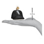 Black cap ornament with a White Sox logo on a hand for scale, showing measurement 2.25 inches.