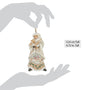 White Woodland Santa Holding Baby Deer Ornament - Jim Shore