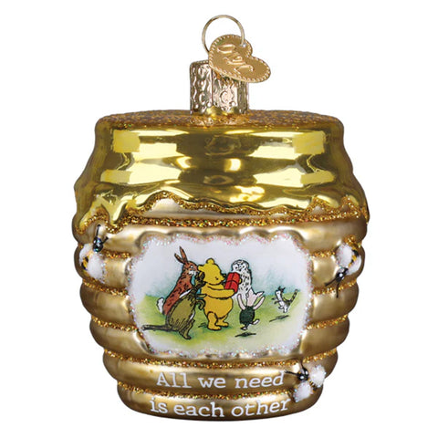 Winnie and Friends Glass Ornament - Old World Christmas