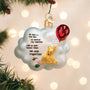 Winnie and Piglet on a cloud glass Ornament - Old World Christmas