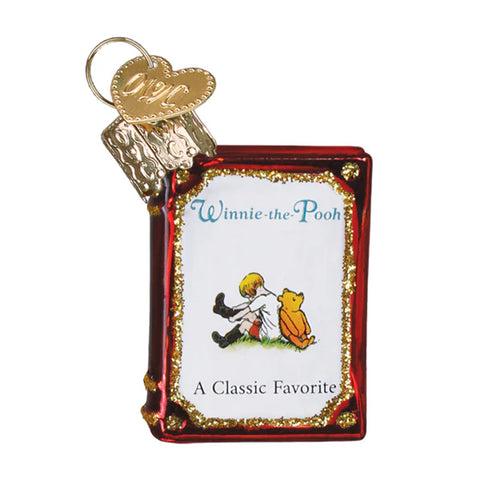 Mini Winnie-The-Pooh Book Ornament - Old World Christmas