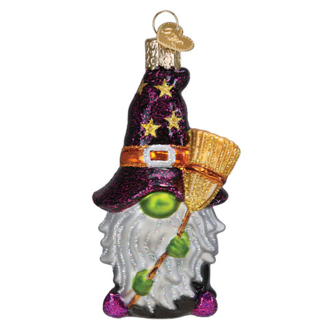 Witch Gnome Ornament - Old World Christmas 26096