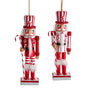 Wooden Peppermint Nutcracker Ornaments