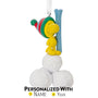 Personalized Woodstock with Snowballs Ornament