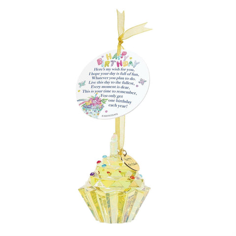 Happy Birthday Cupcake Yellow