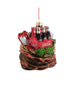 Personalized Coca-Cola® Glass Santa Bag Ornament