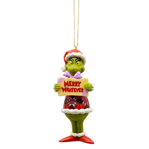 Merry Whatever Grinch Ornament - Jim Shore