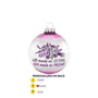 Personalized God Made Us Sisters Glass Ornament