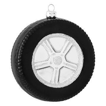 Glass Tire Ornament for Christmas Tree
