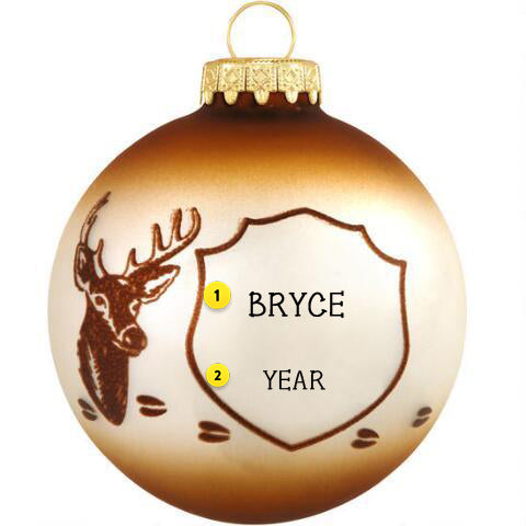 Personalized Deer Hunting Ornament