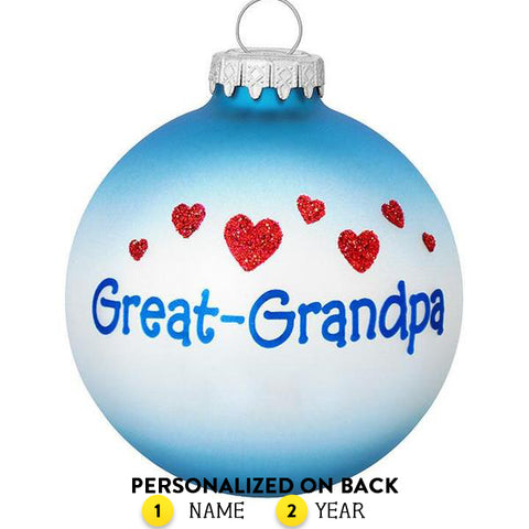 Personalized Great Grandpa Ornament