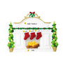 Mantel with Stockings Family of 3 Table Top Family Decoration