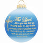 Personalized Benediction Cross Glass Ornament