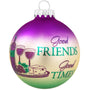 Good Wine Good Food Ornament for Christmas Tree