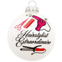 Personalized Hairstylist Extraordinaire Glass Ornament