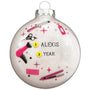 Personalized Hairstyling Glass Ornament
