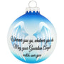 Guardian Angel Wings on a round glass bulb ornament 