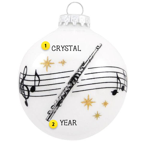 Flute Glass Christmas Tree Ornament