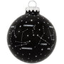 constellations black glass bulb ornament