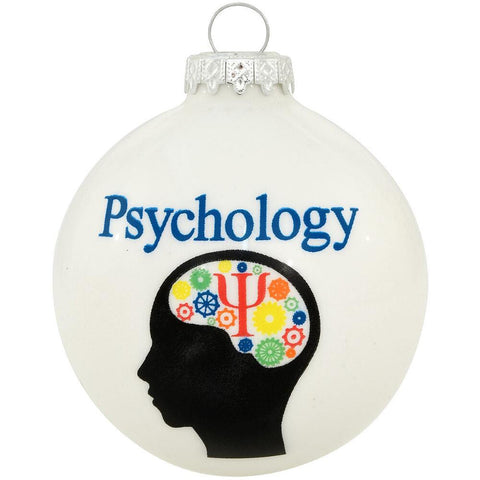 Psychology Glass Christmas Ornament