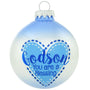 Godson you are a blessing glass ornament