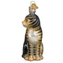 Old World Christmas glass colorful Tabby Cat Christmas tree ornament 